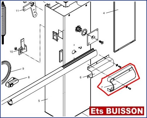 BENINCA EVA5 (2/2) - Couvercle N°7 Réf 9686434